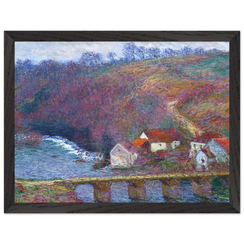 The Grande Creuse by the Bridge at Vervy by Claude Monet — Framed art print at Zephyeer