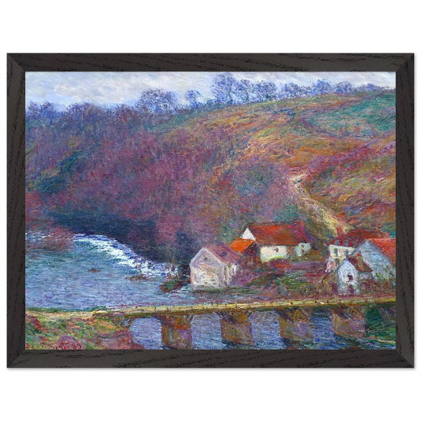 The Grande Creuse by the Bridge at Vervy by Claude Monet — Framed art print at Zephyeer