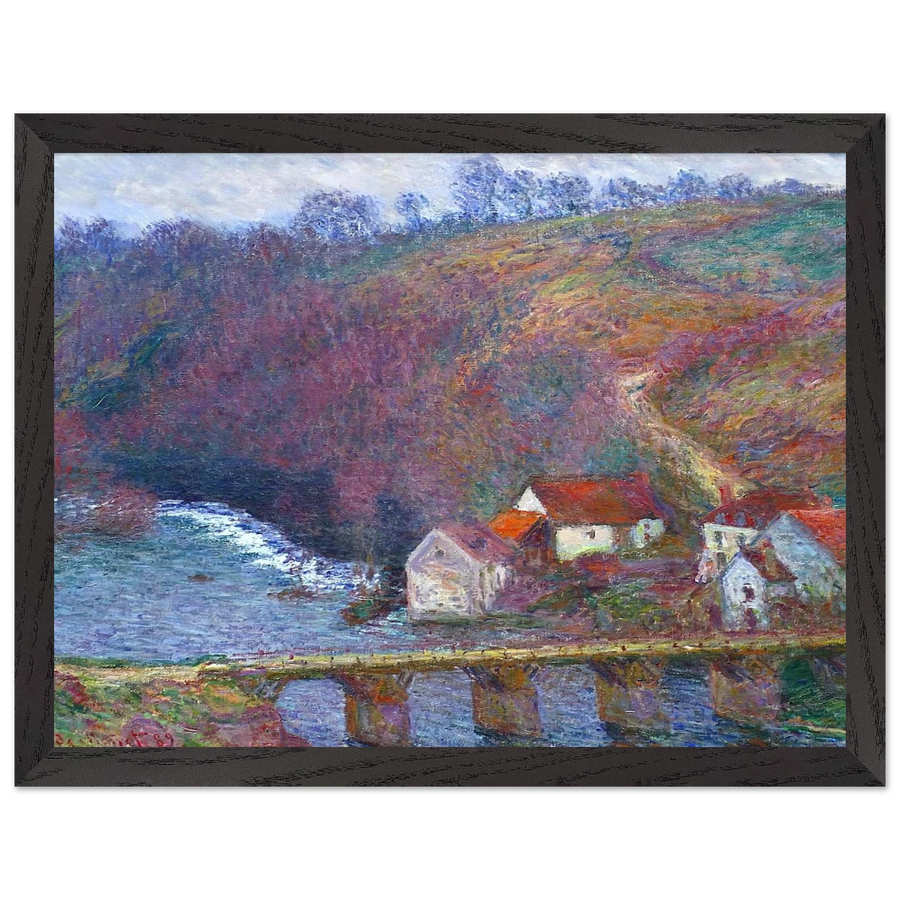 The Grande Creuse by the Bridge at Vervy by Claude Monet — Framed art print at Zephyeer