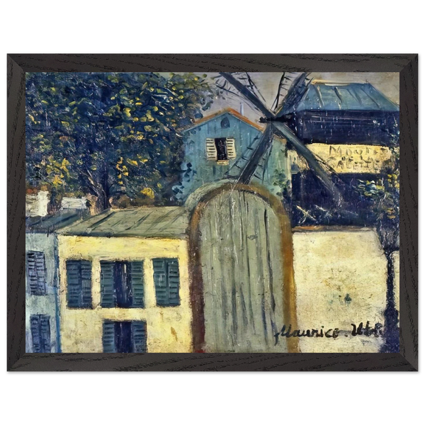 MOULIN DE LA GALETTE 1 by Maurice Utrillo — Framed art print at Zephyeer