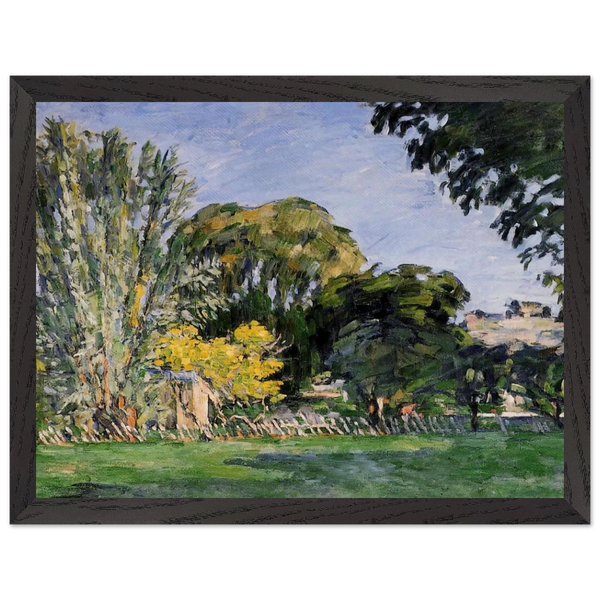 The Trees of Jas de Bouffan by Paul Cézanne — Framed art print at Zephyeer