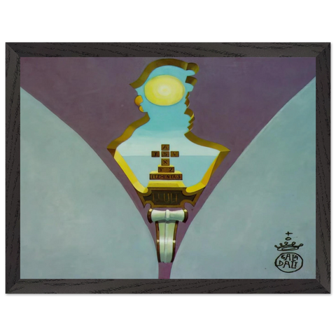 HOMAGE TO RAIMUNDUS LULLUS DESIGN FOR A CEILING PAINTING by Salvador Dali — Framed art print at Zephyeer