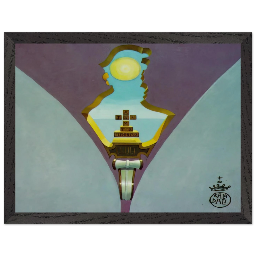 HOMAGE TO RAIMUNDUS LULLUS DESIGN FOR A CEILING PAINTING by Salvador Dali — Framed art print at Zephyeer