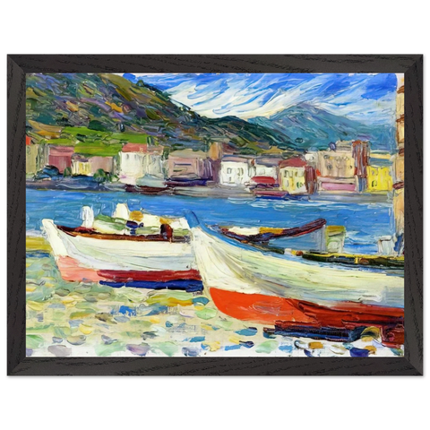 RAPALLO BOATS by Wassily Kandinsky — Framed art print at Zephyeer