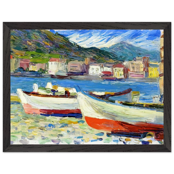 RAPALLO BOATS by Wassily Kandinsky — Framed art print at Zephyeer
