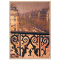 A BALCONY IN PARIS 1881 by Gustave Caillebotte — Framed art print at Zephyeer
