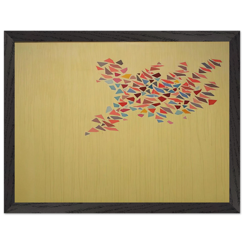 Colors on Pale Yellow - 1975 by Robert Goodnough — Framed art print at Zephyeer