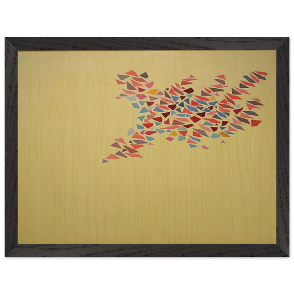 Colors on Pale Yellow - 1975 by Robert Goodnough — Framed art print at Zephyeer