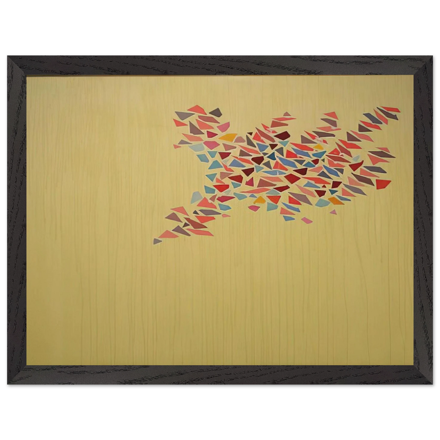 Colors on Pale Yellow - 1975 by Robert Goodnough — Framed art print at Zephyeer