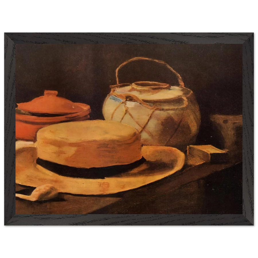 Still Life with Yellow Hat by Vincent van Gogh — Framed art print at Zephyeer