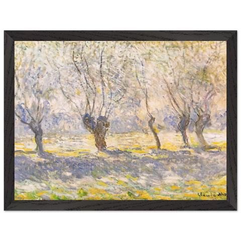 Willows, Giverny by Claude Monet — Framed art print at Zephyeer