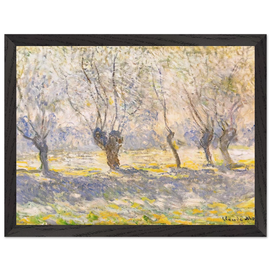 Willows, Giverny by Claude Monet — Framed art print at Zephyeer