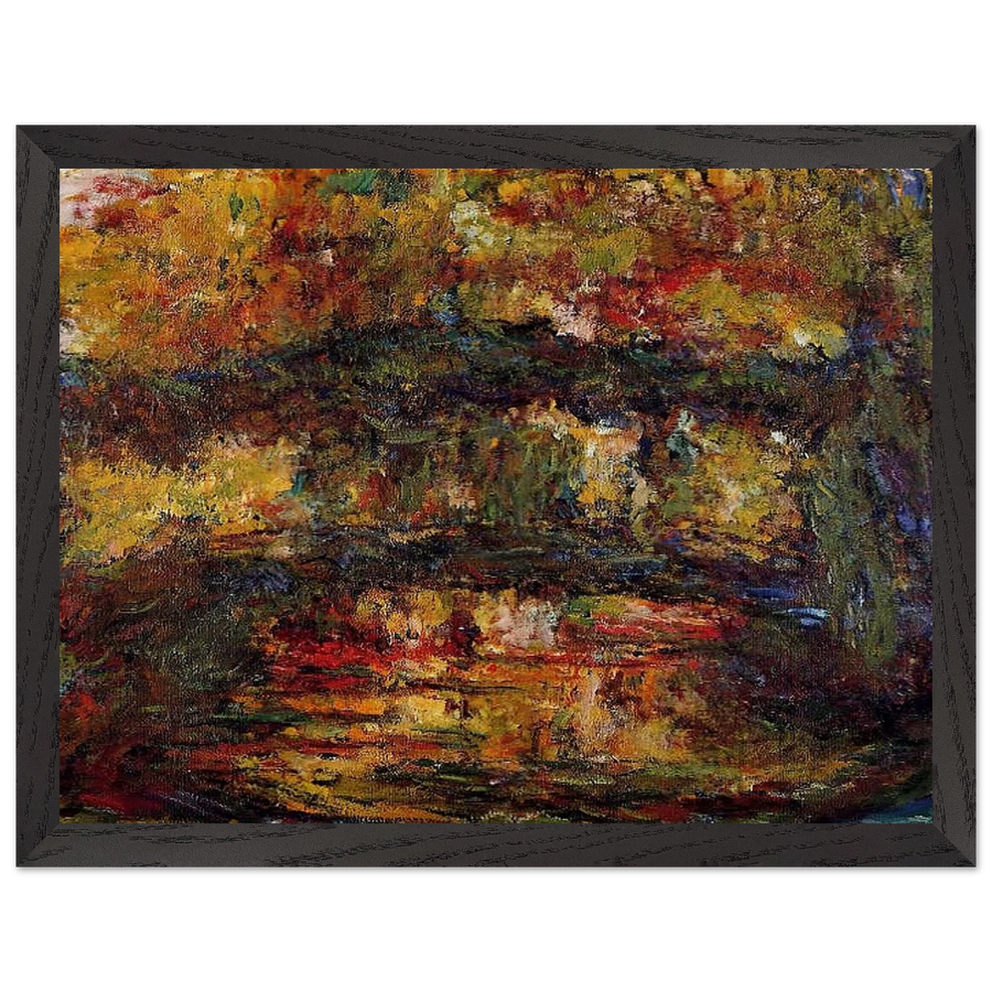 The Japanese Bridge 4 by Claude Monet — Framed art print at Zephyeer