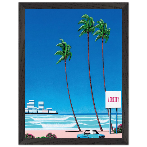 Light Mellow Sealine by Hiroshi Nagai — Framed art print at Zephyeer