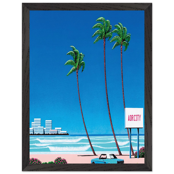 Light Mellow Sealine by Hiroshi Nagai — Framed art print at Zephyeer