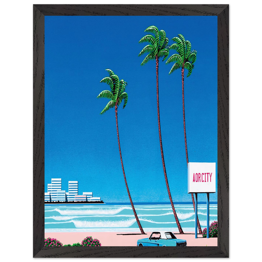 Light Mellow Sealine by Hiroshi Nagai — Framed art print at Zephyeer
