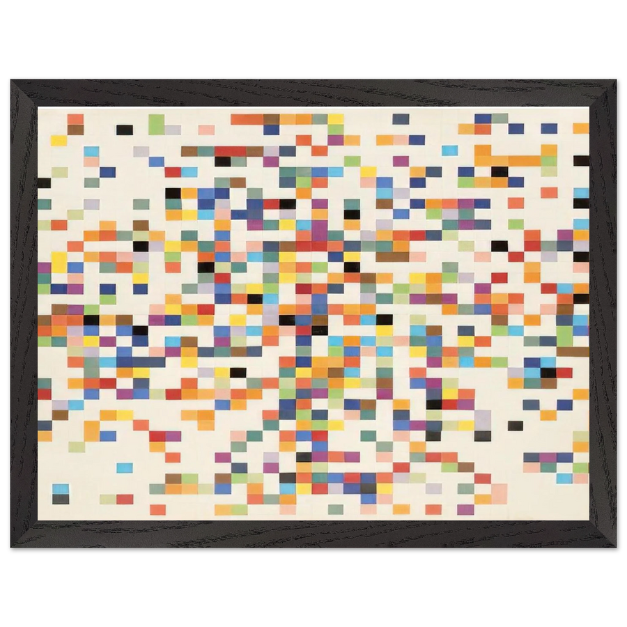 Spectrum Colors Arranged by Chance II by Ellsworth Kelly — Framed art print at Zephyeer