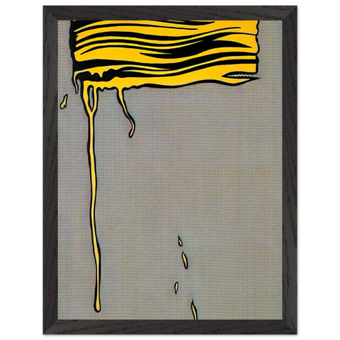 YELLOW BRUSHSTROKE I 1965 by Roy Lichtenstein — Framed art print at Zephyeer