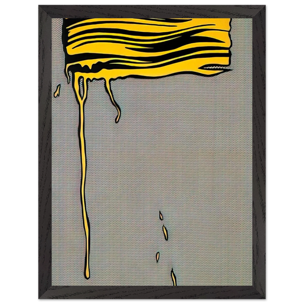 YELLOW BRUSHSTROKE I 1965 by Roy Lichtenstein — Framed art print at Zephyeer
