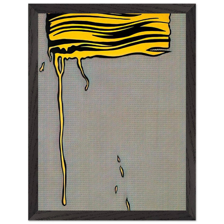 YELLOW BRUSHSTROKE I 1965 by Roy Lichtenstein — Framed art print at Zephyeer