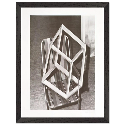 CUBE ON LAWNCHAIR by Gerhard Richter — Framed art print at Zephyeer