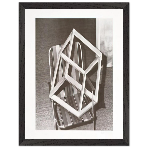 CUBE ON LAWNCHAIR by Gerhard Richter — Framed art print at Zephyeer
