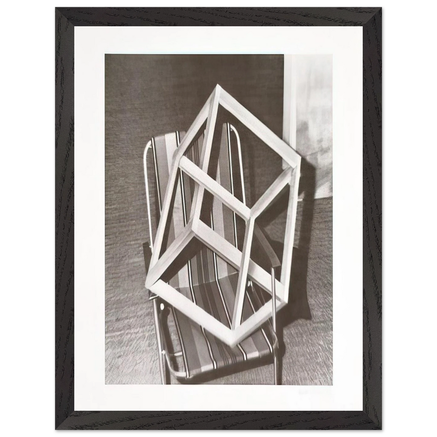 CUBE ON LAWNCHAIR by Gerhard Richter — Framed art print at Zephyeer