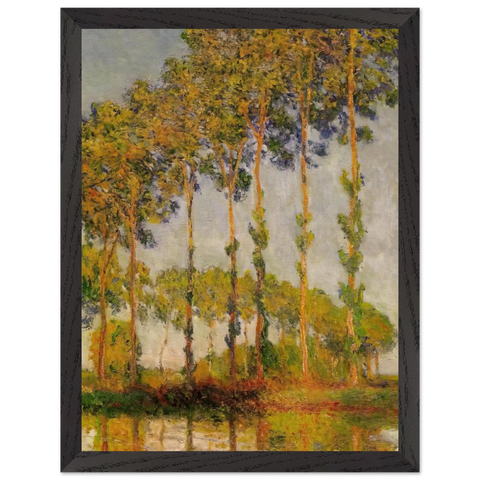 Poplars, Row in Autumn by Claude Monet — Framed art print at Zephyeer