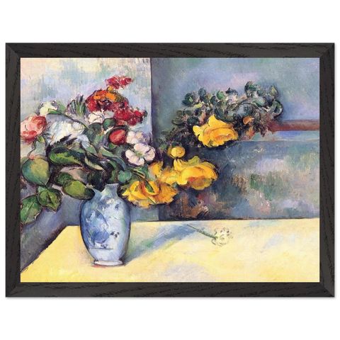 Still Life Flowers in a Vase by Paul Cézanne — Framed art print at Zephyeer