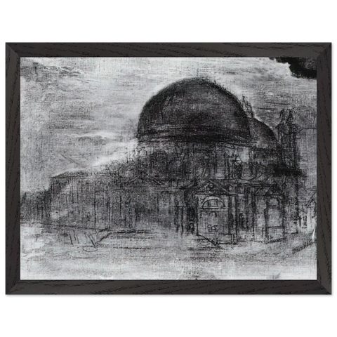 CATHEDRAL UNFINISHED by Salvador Dali — Framed art print at Zephyeer