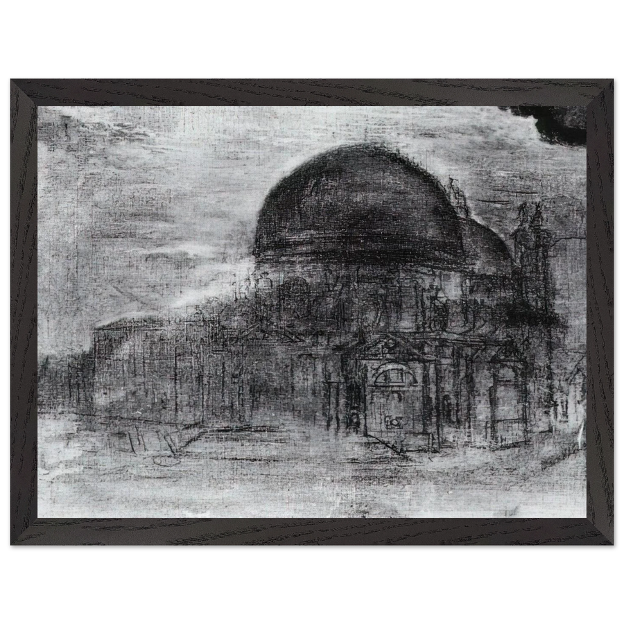 CATHEDRAL UNFINISHED by Salvador Dali — Framed art print at Zephyeer