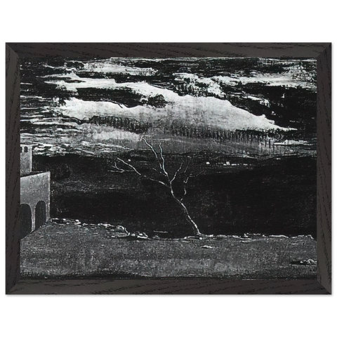 LANDSCAPE NEAR AMPURDAN by Salvador Dali — Framed art print at Zephyeer