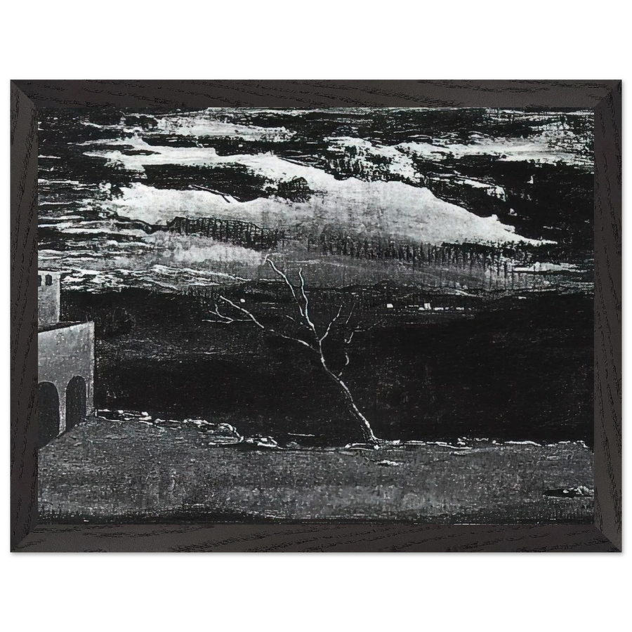 LANDSCAPE NEAR AMPURDAN by Salvador Dali — Framed art print at Zephyeer