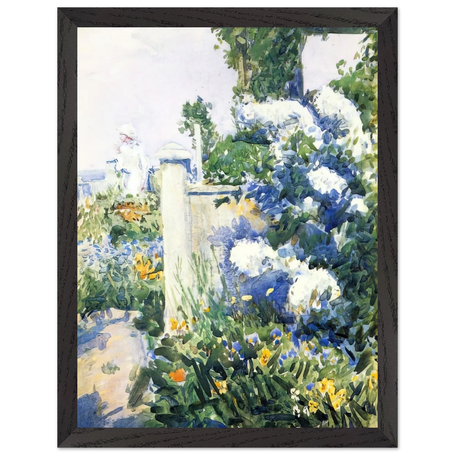 Garden by the Sea, Isles of Shoals by Childe Hassam — Framed art print at Zephyeer