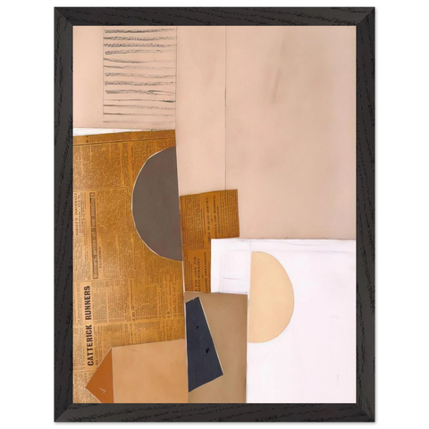 ABSTRACT IN WHITE GREY AND OCHRE 1949 by Victor Pasmore — Framed art print at Zephyeer