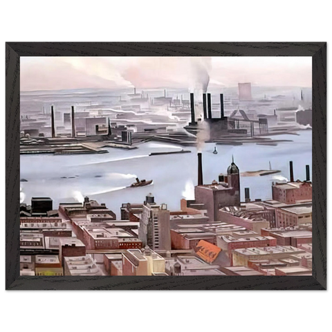 East River from the Thirtieth Story of the Shelton Hotel by Georgia O'Keeffe — Framed art print at Zephyeer