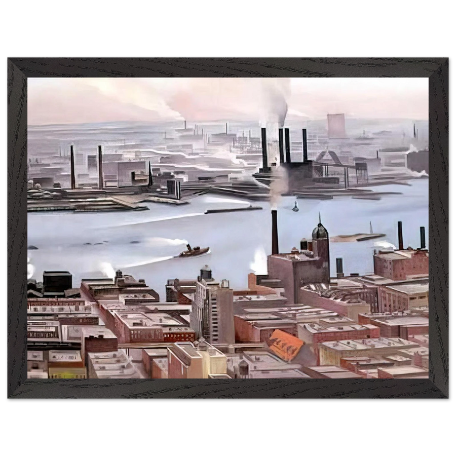 East River from the Thirtieth Story of the Shelton Hotel by Georgia O'Keeffe — Framed art print at Zephyeer