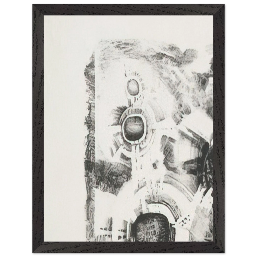 SECOND STONE 1962 by Lee Bontecou — Framed art print at Zephyeer