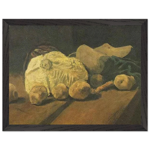 Still Life with Cabbage and Clogs by Vincent van Gogh — Framed art print at Zephyeer