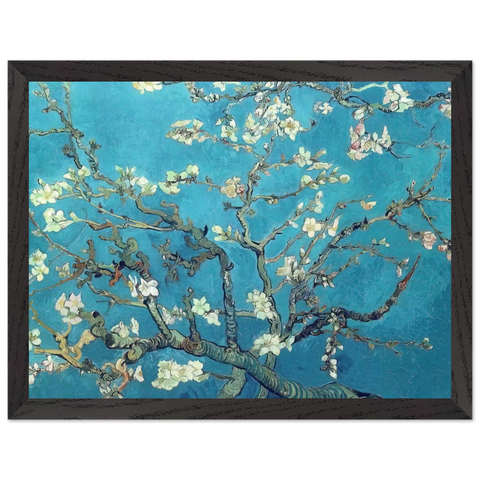 Branches with Almond Blossom by Vincent van Gogh — Framed art print at Zephyeer