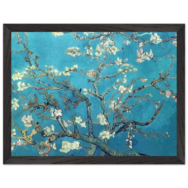 Branches with Almond Blossom by Vincent van Gogh — Framed art print at Zephyeer