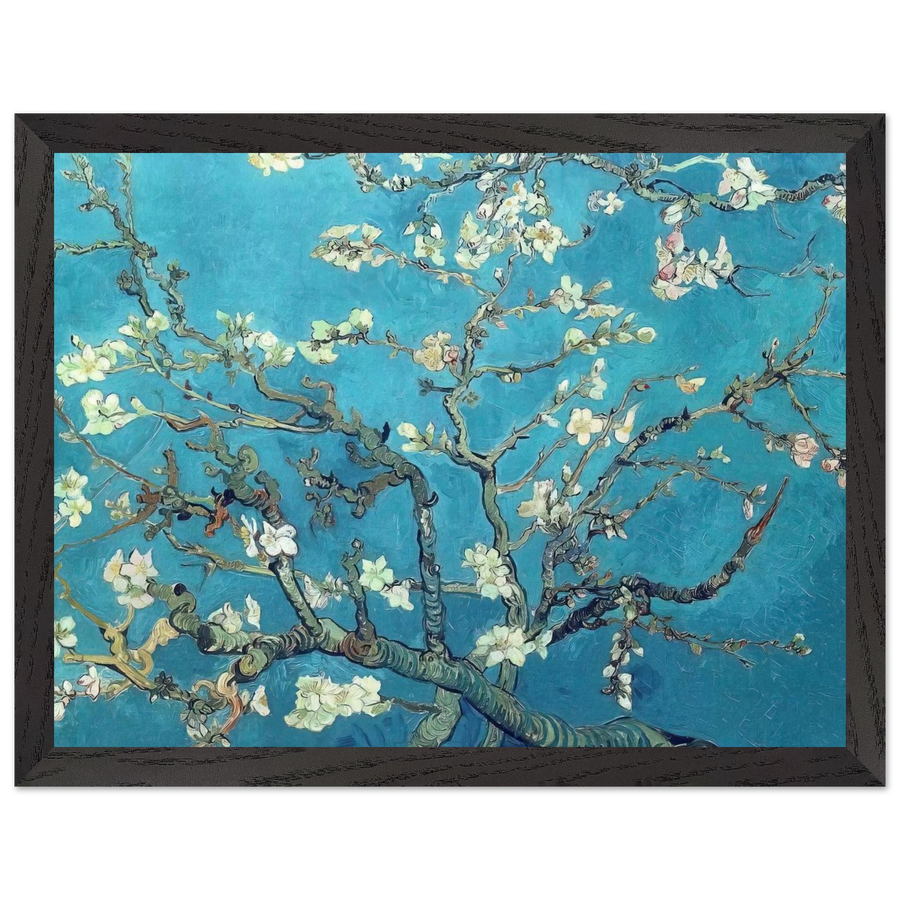 Branches with Almond Blossom by Vincent van Gogh — Framed art print at Zephyeer