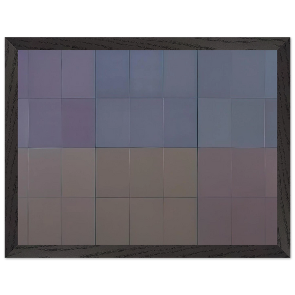 Microchromie, gris puissance [6] by Fernand Leduc — Framed art print at Zephyeer