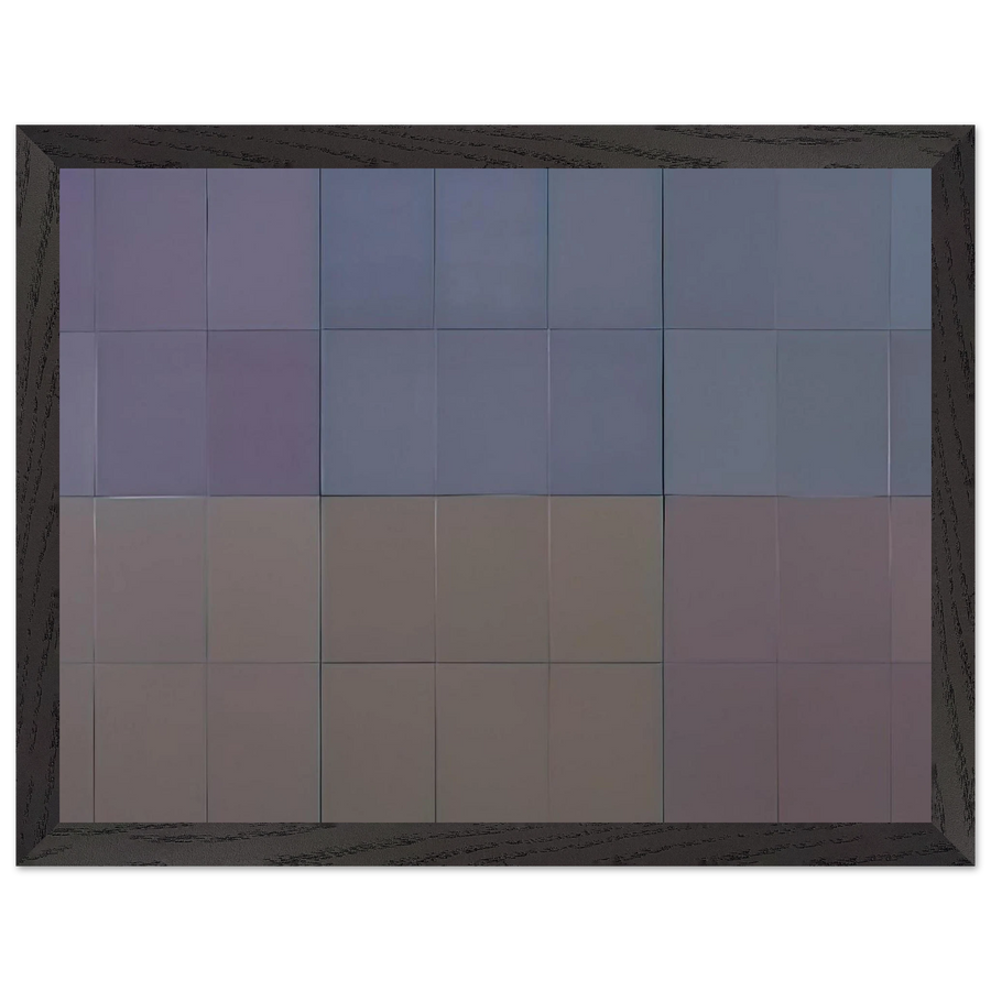 Microchromie, gris puissance [6] by Fernand Leduc — Framed art print at Zephyeer