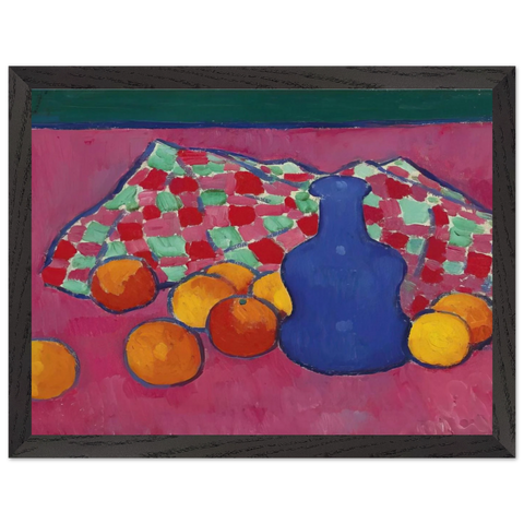 BLAUE VASE MIT ORANGEN 1908 by Alexej von Jawlensky — Framed art print at Zephyeer