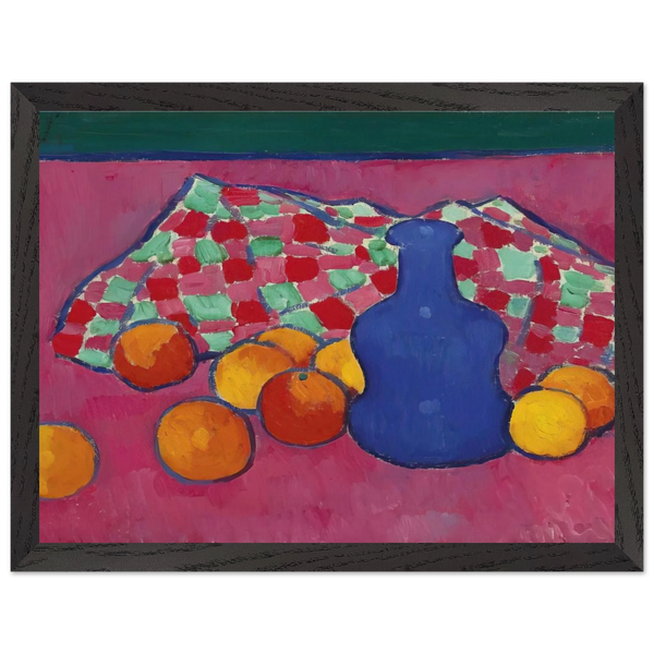 BLAUE VASE MIT ORANGEN 1908 by Alexej von Jawlensky — Framed art print at Zephyeer