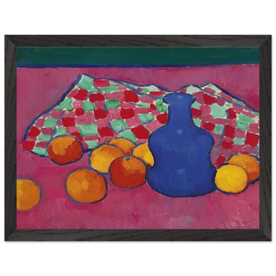 BLAUE VASE MIT ORANGEN 1908 by Alexej von Jawlensky — Framed art print at Zephyeer