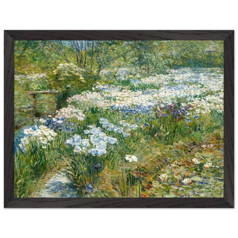 The Water Garden by Childe Hassam — Framed art print at Zephyeer