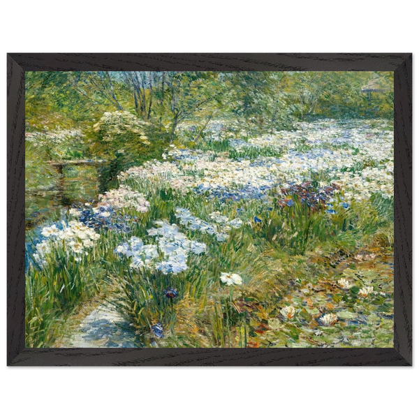 The Water Garden by Childe Hassam — Framed art print at Zephyeer