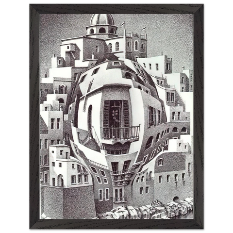 BALCONY by MC Escher — Framed art print at Zephyeer